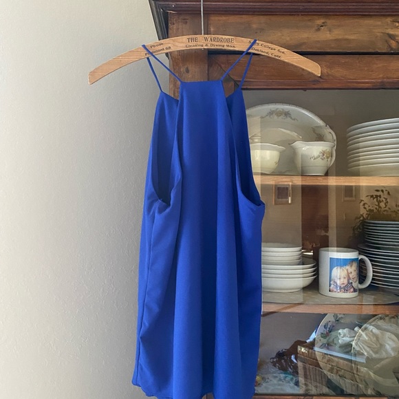 Paper Crane Royal Blue Square Neck Top - Picture 4 of 7